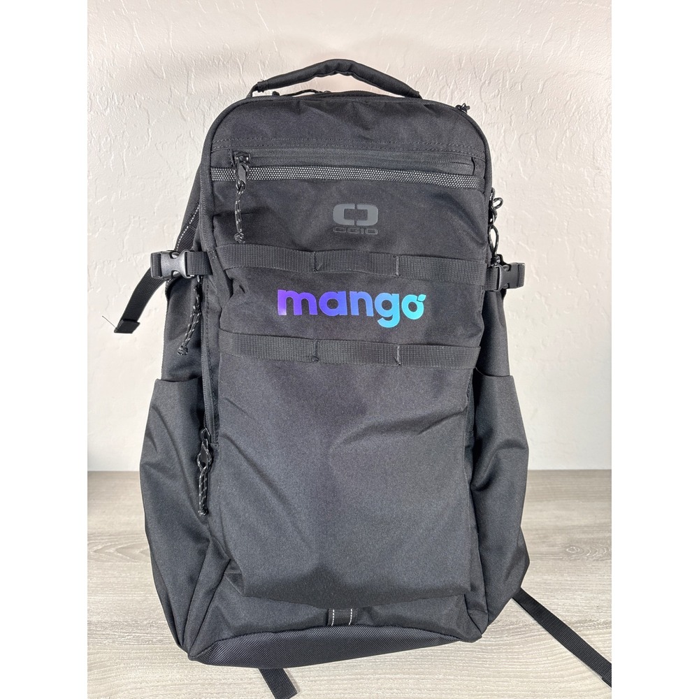 OGIO Alpha 25L Black Backpack w/ Padded Straps & 17" Laptop Mango Logo